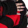 Unisex Spiral Jumper Sweater [Black/Red]