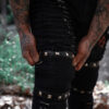 Annihilate Safety Pin Studded Pants
