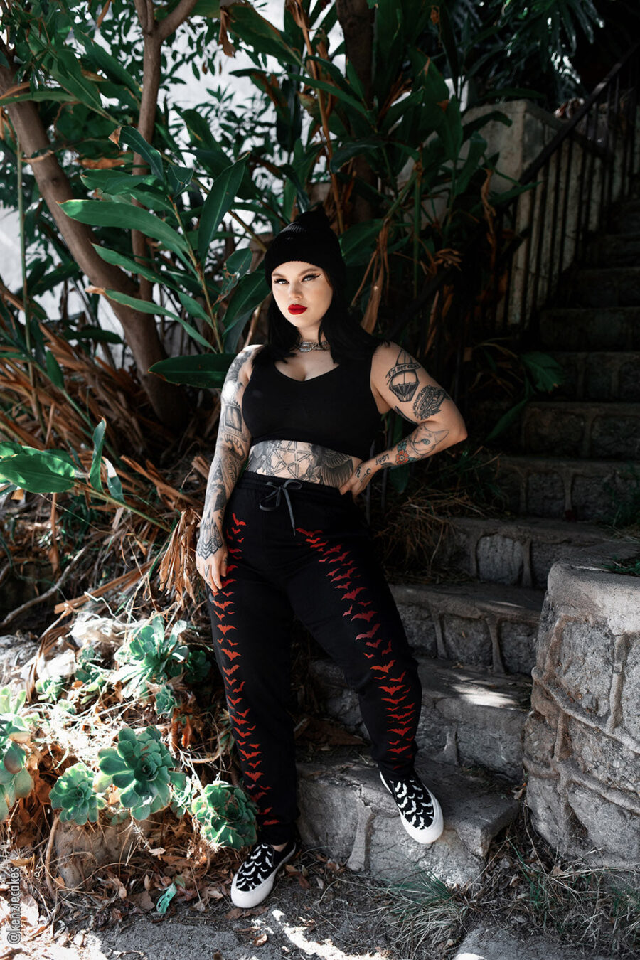 Vampire Bat Joggers [RED BATS]