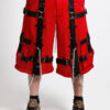 Tripp NYC Harness Dark Street Pants [Red/Black]