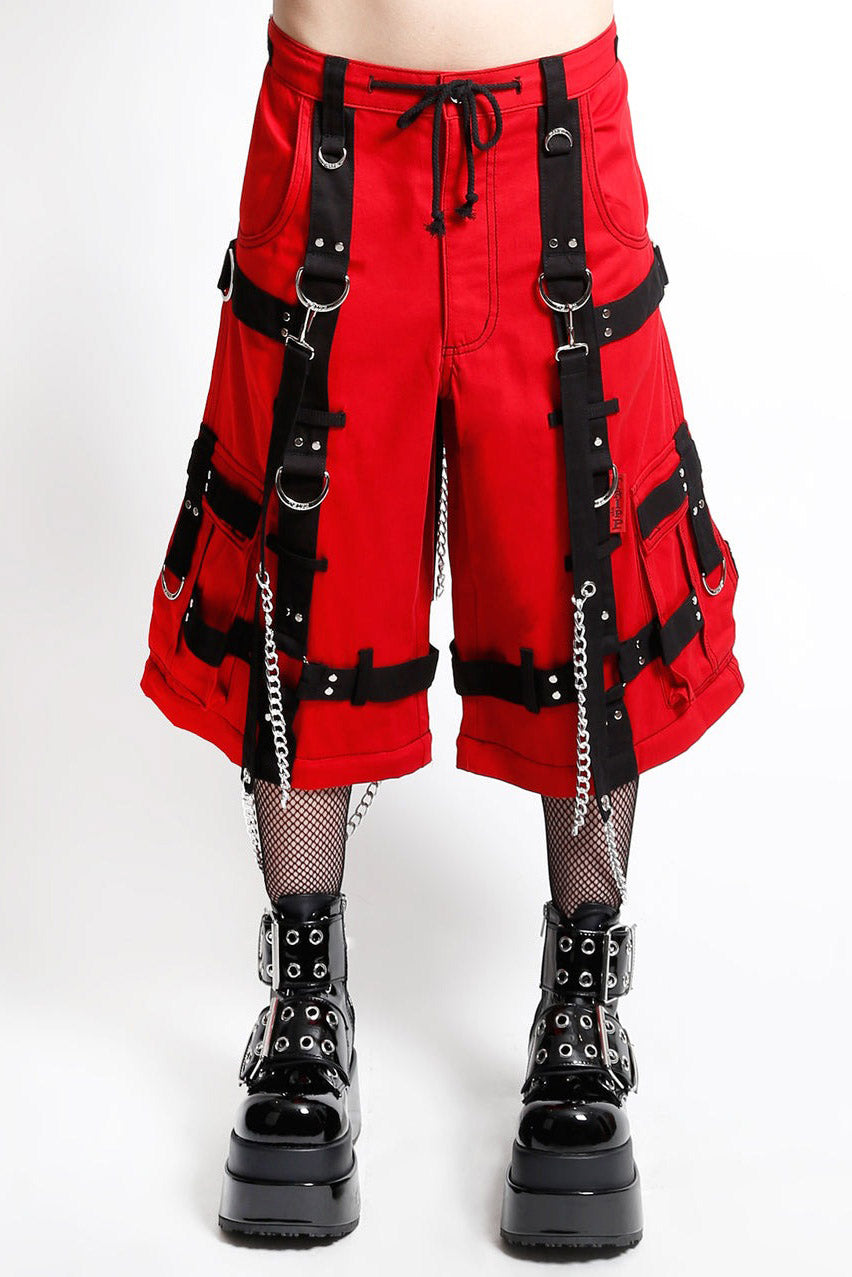 Tripp NYC Harness Dark Street Pants [Red/Black]