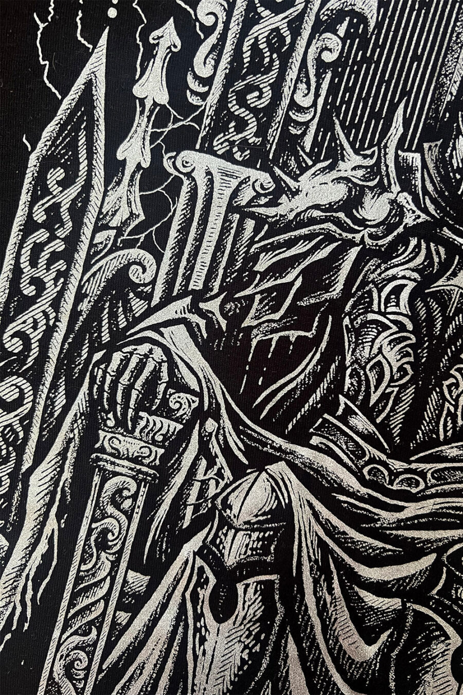 Medieval Knight Sweatshirt [Metallic Silver]
