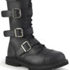 Lead the RIOT-12 Boots [Black Vegan Leather]