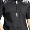 Nighttime Cemetery Western Shirt