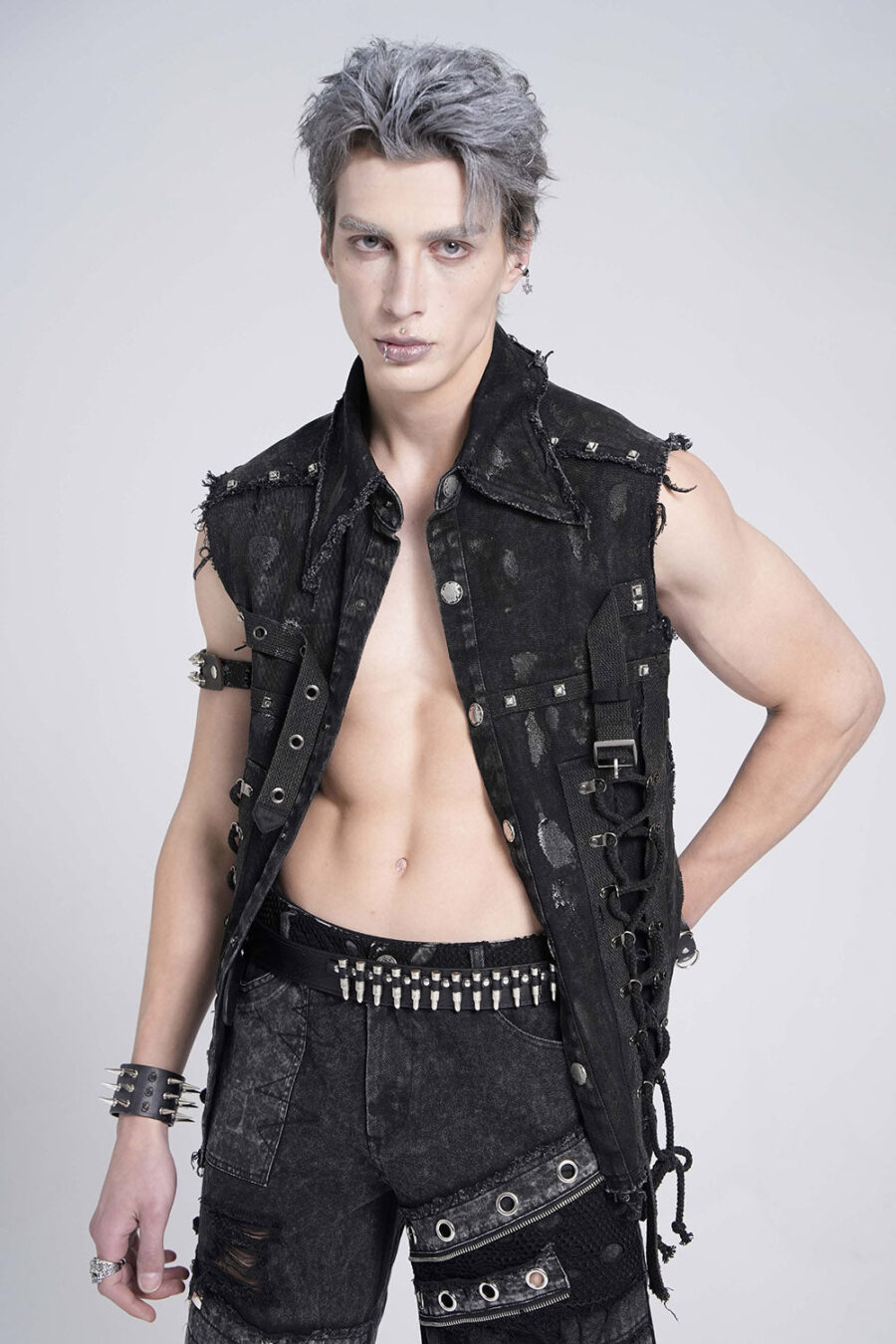 Mutiny Distressed Sleeveless Vest