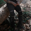 Annihilate Safety Pin Studded Pants
