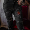 Annihilate Safety Pin Studded Pants