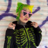Zombie Rot Skeleton Hoodie [Monster Green]