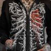 Bleeding Heart Skeleton Hoodie