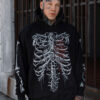 Bleeding Heart Skeleton Hoodie