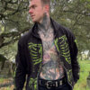 Zombie Rot Skeleton Hoodie [Monster Green]