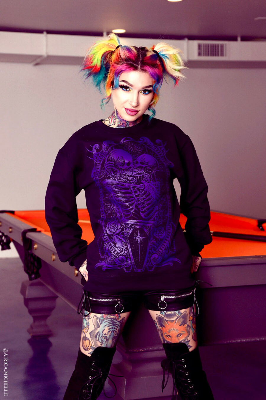 Til Death Do Us Part Sweatshirt [PURPLE]