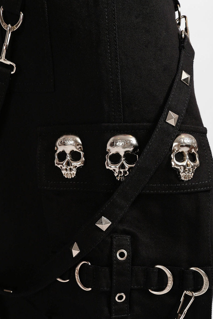 Tripp NYC Skull Stud Pants [BLACK/BLACK]