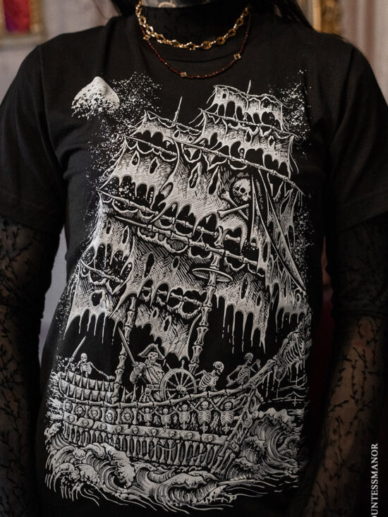 Skeleton Crew Pirate Ship T-shirt