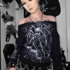 Death Spider Sweatshirt [Spiderweb Sleeves]