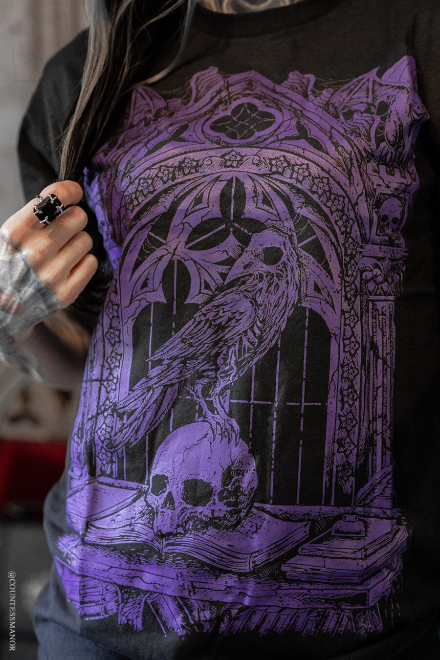 Quoth the Raven T-shirt [PURPLE]