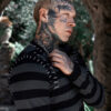 Autopsy Stitch Striped Sweater