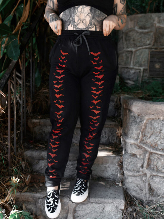 Vampire Bat Joggers [RED BATS]
