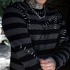 Autopsy Stitch Striped Sweater