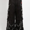 Tripp NYC Skull Stud Pants [BLACK/BLACK]