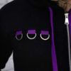 Split Mage Hoodie [Black/Purple]