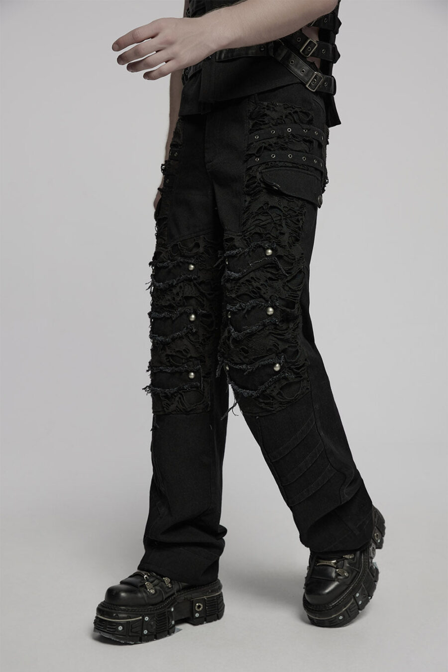 Spineshred Distressed Cargo Pants