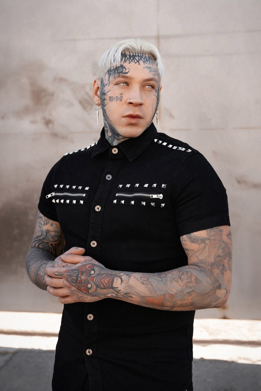 Shallow Grave Studded Shirt