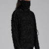 Black Death Tattered Mask Top