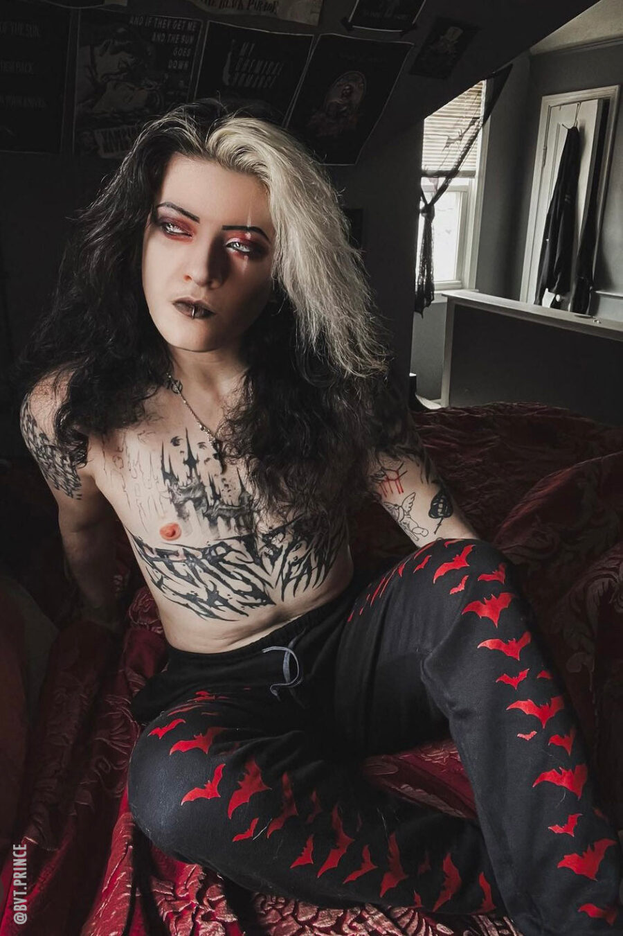 Vampire Bat Joggers [RED BATS]