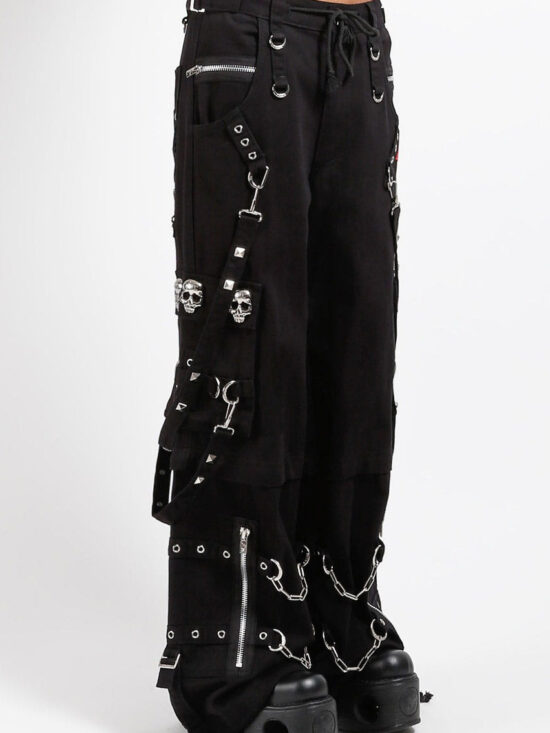 Tripp NYC Skull Stud Pants [BLACK/BLACK]