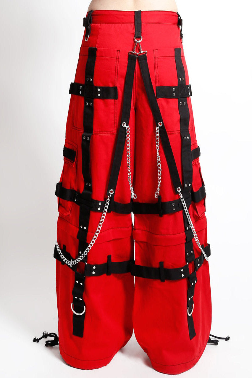 Tripp NYC Harness Dark Street Pants [Red/Black]