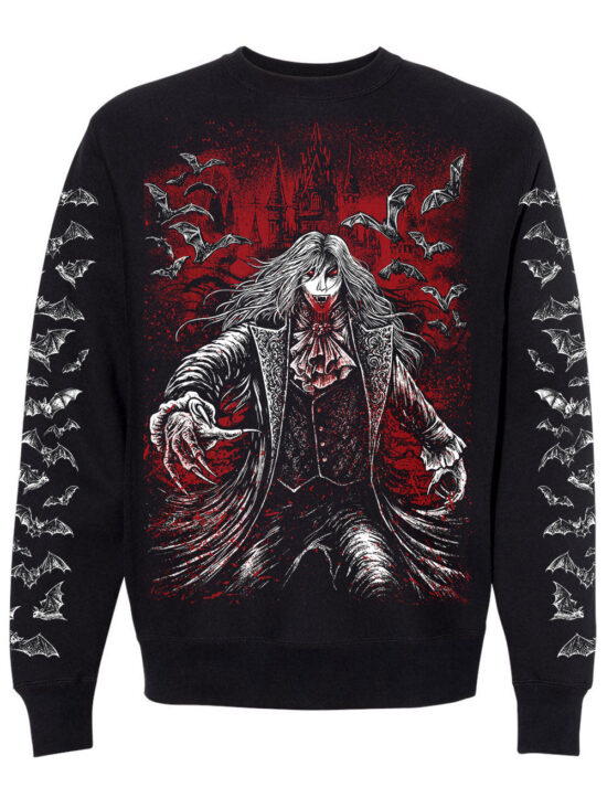 vampire-bloodfeast-bat-sleeves-sweatshirt.jpg Vampire Bloodfeast Sweatshirt