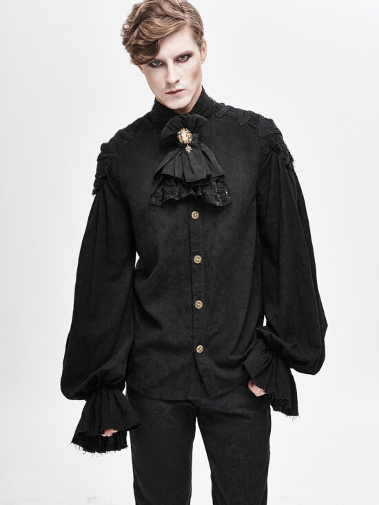 vampire-goth-shirt_2dce7948-f736-41ee-b87b-987f11c27323.jpg Lestat Long Sleeve Button-Up Shirt