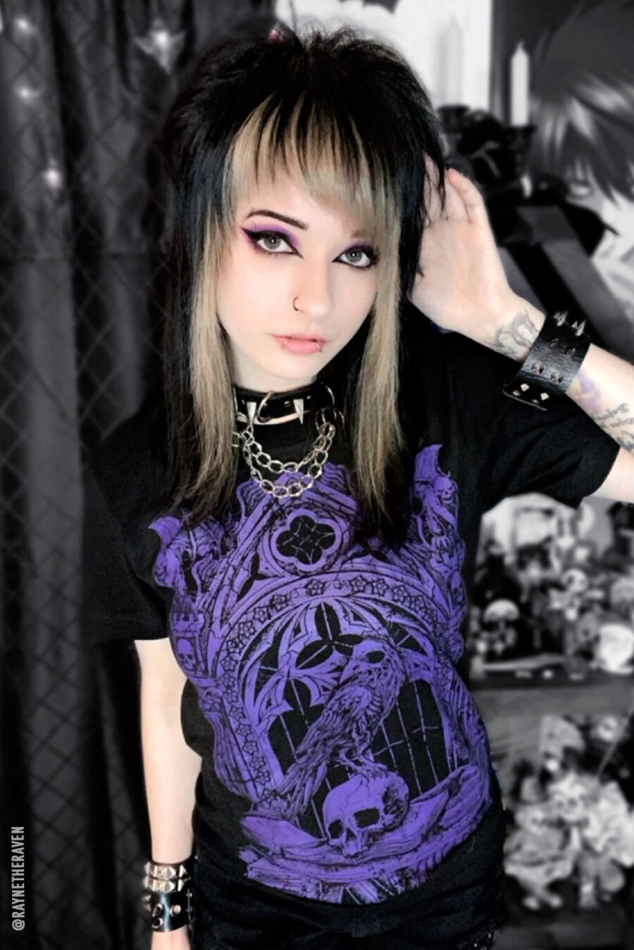 Quoth the Raven T-shirt [PURPLE]