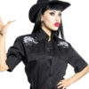 Nighttime Cemetery Western Shirt