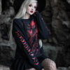 Nosferatu Sweatshirt w/ Red Bat Sleeves
