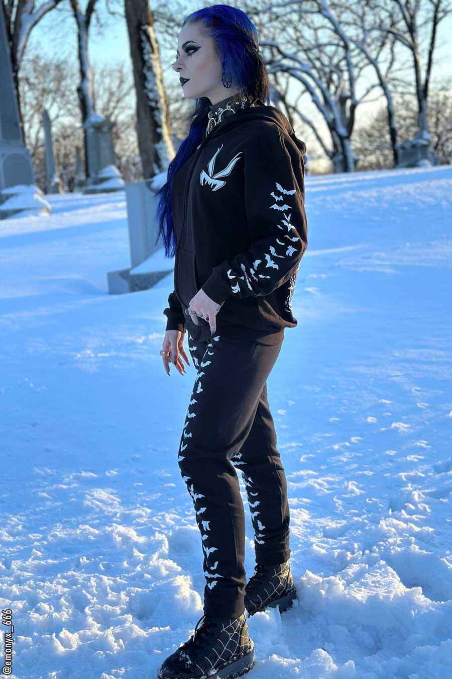 Vampire Bat Joggers [WHITE BATS]